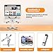 Moallia Laptop Stand with 360 Rotating Base, Computer Notebook Laptop Riser Metal Holder for Desk Collaborative Work, Fully Foldable for Easy Storage, Fits All MacBook, Laptops up to 16 inches
