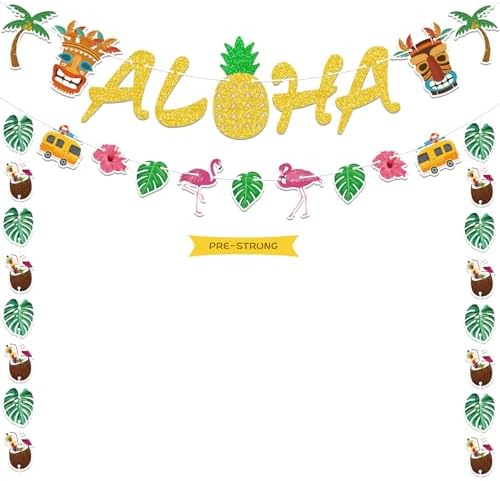Amazon com: WERNNSAI Hawaiian Aloha Party Banner Decorations Flamingo Amazon com: WERNNSAI Hawaiian Aloha Party Banner Decorations Flamingo