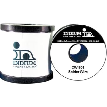 Indium IND-52409-0454 CW-301 SAC305 Water-Soluble Flux-Cored Wire Solder 0.032