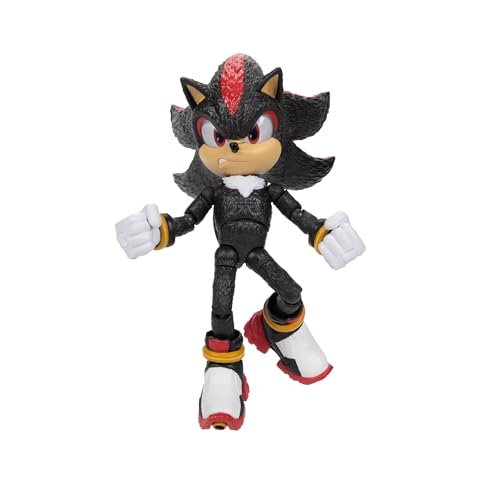 SONIC THE HEDGEHOG Sonic 3 Movie Shadow Collector Toy Figure by Jakks Pacific, Stands 5” / 13 cm Tall - Image 2