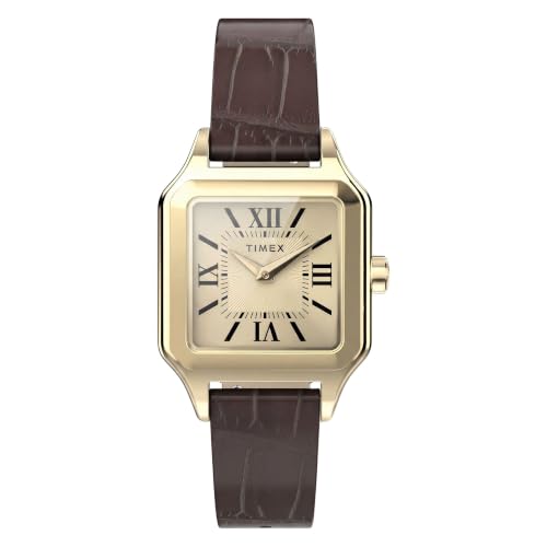 Montre pour Femme 23 mm Timex avec un cadran champagne pour sublimer le style