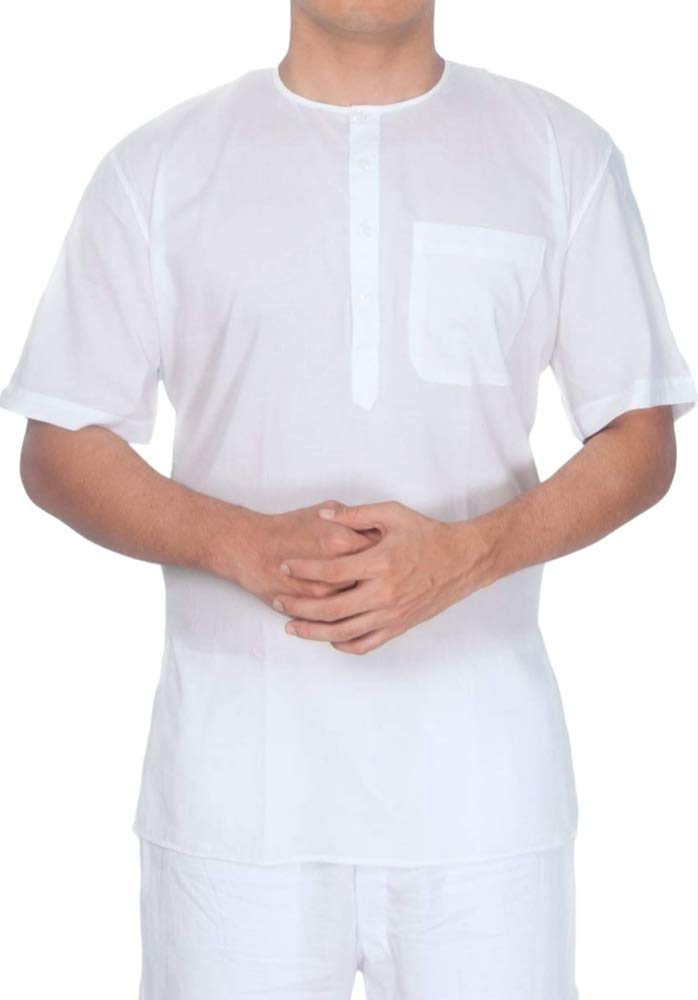 a-one Aone Men's Cotton Kurta (SD-WHITE SADRA001_White_38)-picture-16