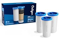 Culligan with ZeroWater Technology Replacement Filter 3-Pack, 5-Stage Advanced Water Filter – IAPMO Certified to Reduce Lead, Total PFAS (Forever Chemicals), Mercury, Fluoride, and Chlorine