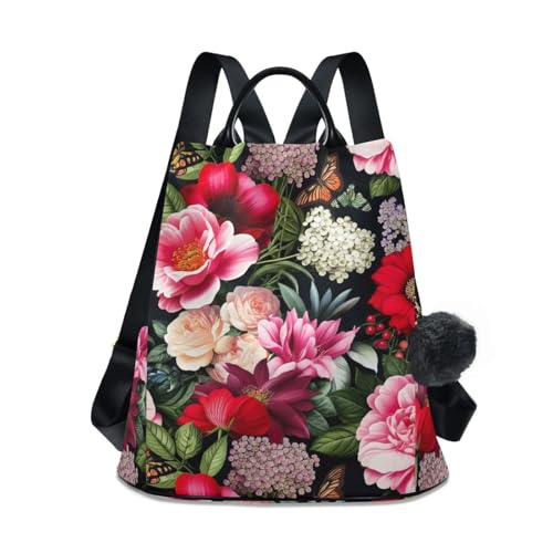Fleurs roses et rouges decoration interieur fausses fleurs salon