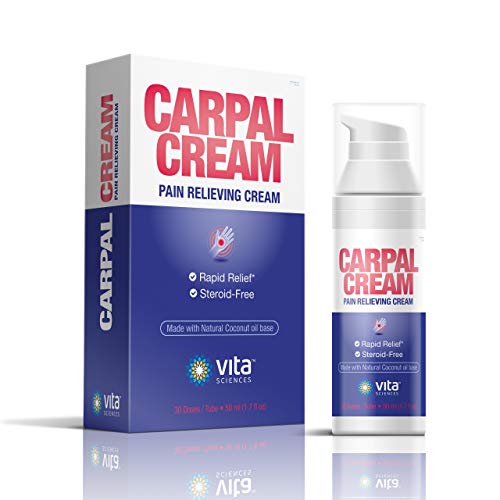 Carpal Tunnel Pain Relief Cream Fast-Acting with 3 Powerful Forms of Magnesium Electrolytes and Arnica to Help Relieve Hand, Arm, Wrist Pain, Numbness and Tingling From Repetitive Strain