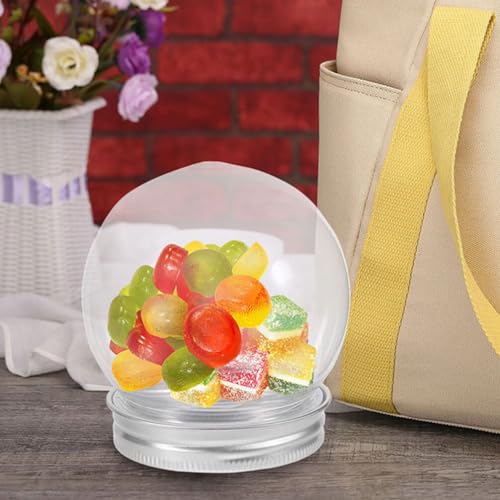 6 Peças Suprimentos DIY Globo De Água De Natal Vazio DIY Globos De Água Globo De Neve De Plástico