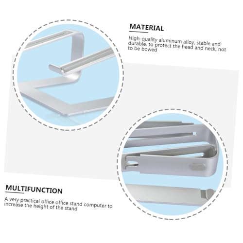 Soporte para Laptop de Aleación de Aluminio NOLITOY Plata miniatura 3