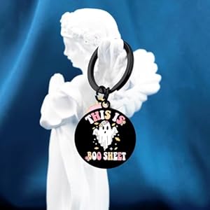 Halloween decor for men women goth gothic gifts for kids spooky basket stuffers horror stuff skull ghost keychain  urban country home decor