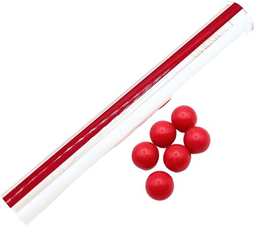 .405" Diameter Gauge Glass Float Balls | 6 Pack | Red Boiler Sight Balls for 3/4" Glass | for Liquid Level Gauges