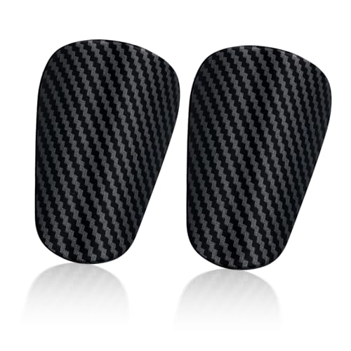 2pcs Mini Shin Guards, 3.15x1.97 Inch Stripe Miniature Soccer Shin Guards Football Small Shin Pads Protective Equipment Tiny Shin Guards for Adults Kids Teens Boys Girls