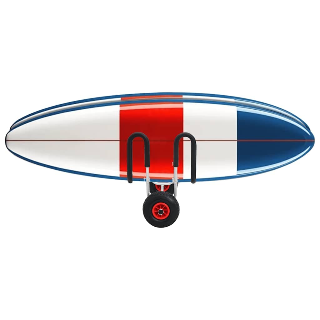 vidaXL SUP Trolley für 2 Surfbretter, Doppel Transportwagen für SUP Board Surfboard, Kanuwagen Bootswagen, 90kg Aluminium