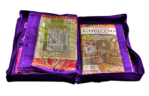 Yazzii Quilter’s Project Bag With 19 Pockets – Sewing Accessories Organizer - Sewing Supplies Organizer Tote For Quilting, Embroidery, And Sewing Purple #TOP3