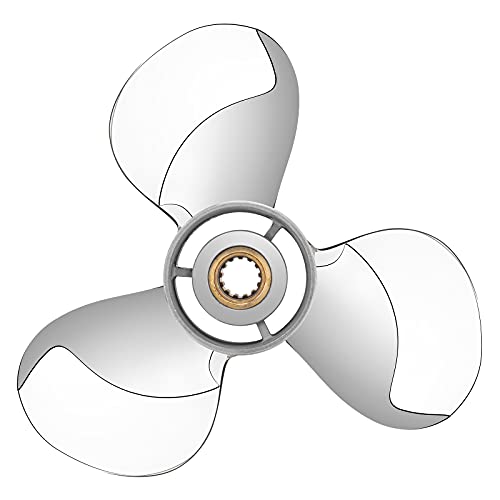 Image of Upgrade Stainless Steel Outboard Boat Propeller for Mercury Engines 40-60HP, 13 Tooth, RH