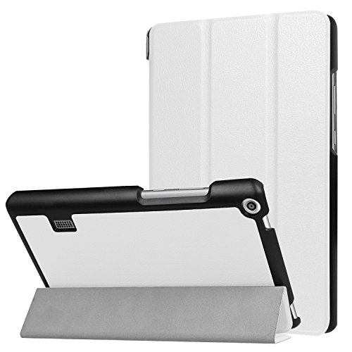 FanTing Huawei MediaPad T3 7.0 Cover, Ultrasottile Custodia in Pelle PU, con Stand per Huawei MediaPad T3 7.0 -Bianco