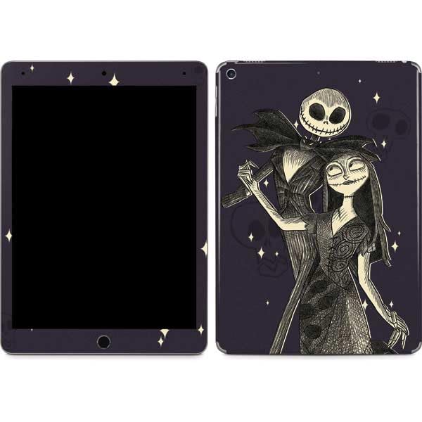 Skinit Decal Tablet Skin Compatible with iPad Air 13in M2 (2024) - Officially Licensed Disney The Nightmare Before Christmas Jack and Sally Art Design