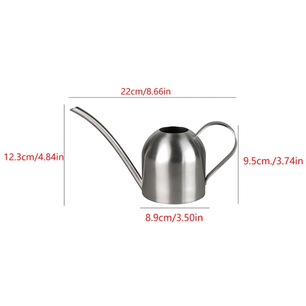 Gießkannen 500 ml Edelstahl-Tropfgießkanne, Gartenblumen-Wasserflasche for präzises Pflanzenbewässerungswerkzeug