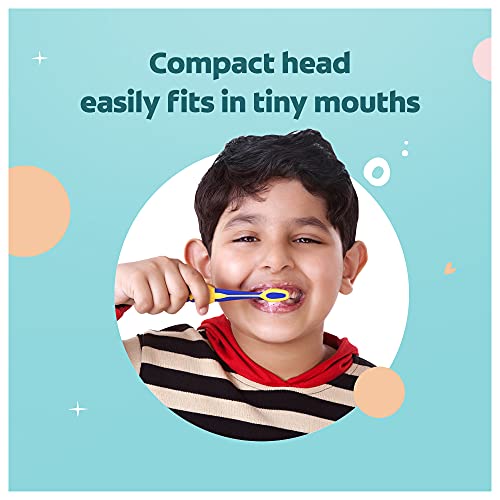 Image of Colgate Kids Batman Manual Toothbrush for 5+ years, Pack of 3, Extra Soft Bristles with Tongue Cleaner,Multicolor