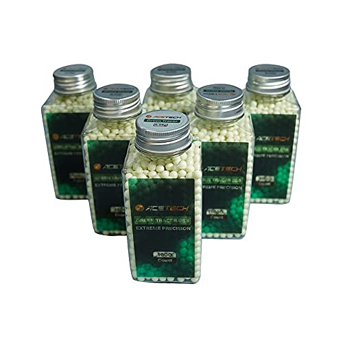 ACETECH Airsoft Gun Glow in Dark Tracer Green Bio (Green 0.2g or 0.25g, 1600CTx6 / Box) - Image 5
