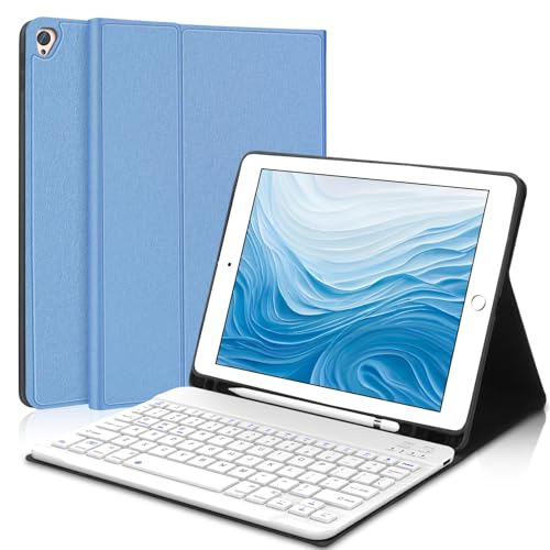 YEHOBU iPad 戞9悽戙働乕僗 僉乕儃乕僪晅偒 10.2僀儞僠 庢傝奜偟壜擻側儚僀儎儗僗Bluetooth僉乕儃乕僪 僗儕儉僼僅儕僆僇僶乕 儁儞僔儖儂儖僟乕晅偒 iPad 戞8悽戙/戞7悽戙/iPad Air 戞3悽戙梡 僽儖乕