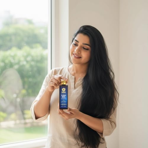 Image of SHESHA AYURVEDA Neelibringadi Ayurvedic Hair Oil For Hair Growth And Hair Fall Control From Kerala (100Ml).