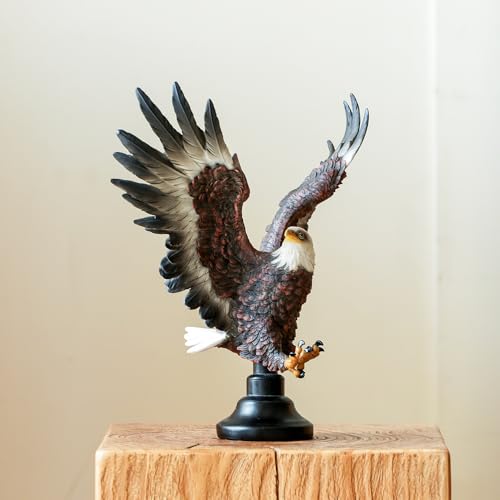 Estatua Águila Calva de Resina 12 Pulgadas Decorativa miniatura 4