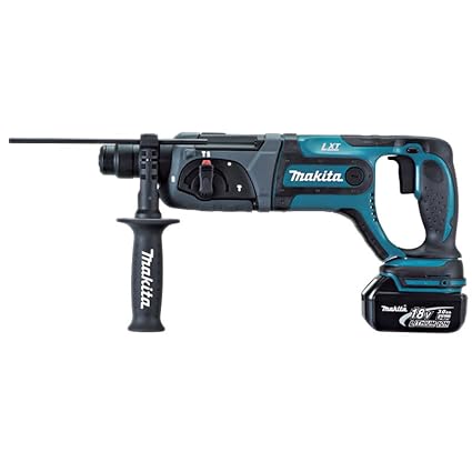 MAKITA DHR241RFE 18V Cordless Combination Hammer SDS Plus with 2x BL1830 3Ah Battery and Charger, 1 Year Warranty