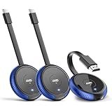 AIMIBO ワイヤレスHDMI USB-C送信機とHDMI受信機 2TX+1RX 2.4/5G 30M安定転送距離 PC、Sur-face、i-Pad、i-Phone 15/16/17、TVボックス、カメラ 対応 ワイヤレスディスプレイアダプター