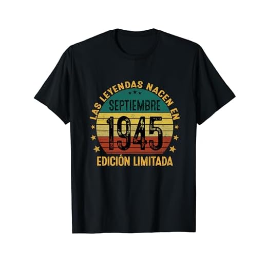 79 Años Cumpleaños Hombre Las Leyendas Nacen Septiembre 1945 Camiseta