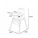 Sinbide Trona para Bebé Niños Reclinable Silla Alta de Bebé para Comer...