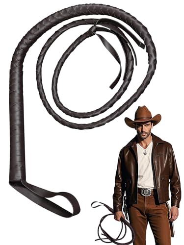 Brown Cowboy Whip Faux Leather - Western Costume and Cosplay Party