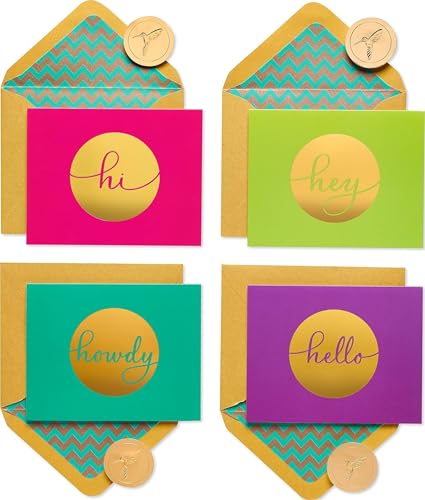 Image of Papyrus Blank Cards with Envelopes, Hello (20-Count)Birthday