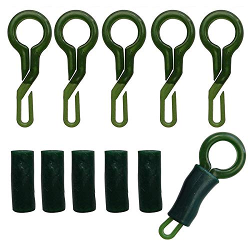 Shaddock Fishing ÃÂ® 50 Sets Back Lead Clips with Locking Tube for Carp Fishing Durable ABS Fishing Lures Carp Fishing Accessory Tackle Tool by Shaddock Fishing