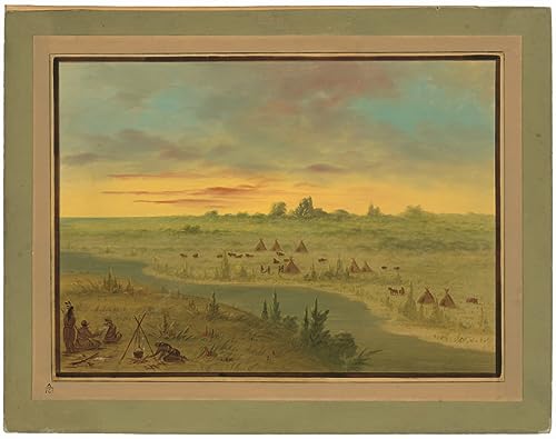 Art tableau George Catlin sur toile premium, impression jet d'encre pigmentaire 60x90