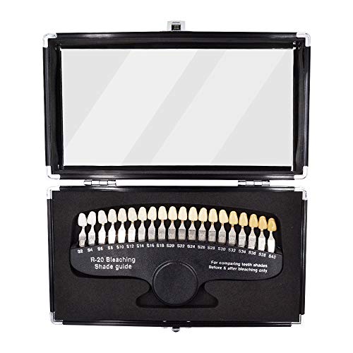 Image of Dental Teeth Shade Guide Professional D R-20 Tooth Whitening Shade Chart with 20 Colors