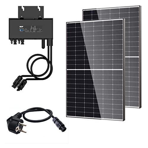 Balkonkraftwerk Photovoltaik Solaranlage Steckerfertig WIFI NEP 600 760 820W PV, Microinverter:2x 380_NEP600