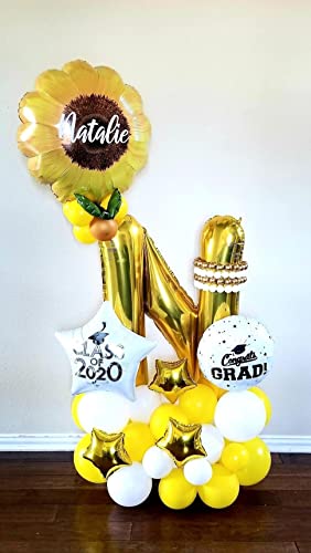 40 Inch Giant Gold Letter F Balloons Birthday Party Decorations Mylar Foil Big Alphabet Helium Balloon #TOP6