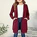 AOREUGL Hoodies For Teen Girls - Fleece Long Zip Up Sweatshirt Jacket, Fall Winter Fashion Outfits, Kids Clothing 5-14 Years Wine jackets for teens size 13-14