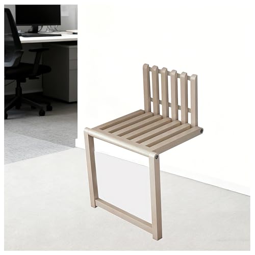 SHYM Klappstuhl Aus Massivem Holz zur Wandmontage H42cm Unsichtbarer...