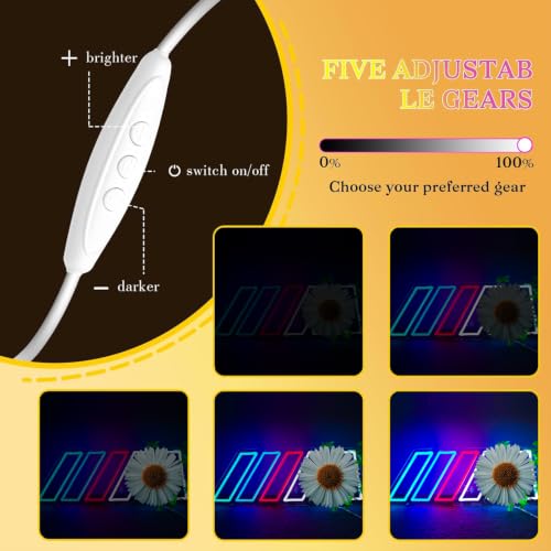 Image of Large Car Neon Sign for Wall Decor, Dimmable LED Light Up Sign, 8.5 x 23.6 Inch, for Garage, Bedroom, Playroom, Car Repair Shop