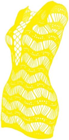 HYJC Women Bodystocking Lingerie Fishnet Babydoll Nightwear