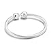 3 Colors Magnetic Bracelet Copper Therapy Magnets Bangle For Arthritis Pain For Women Men (silver)