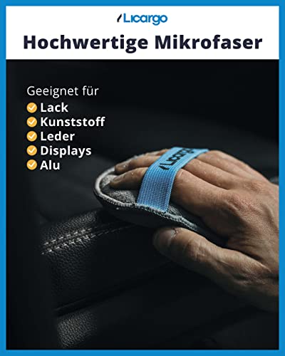 LICARGO® 4X Applikator Pads - Mikrofaser Handpolierschwamm zum gleichmäßigen Auftragen von Politur, Wachs und… - Image 3