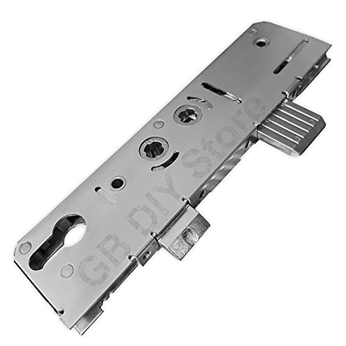 Avantis Door Lock Case 35mm Backset Gear Box Centre Twin Spindle, Silver