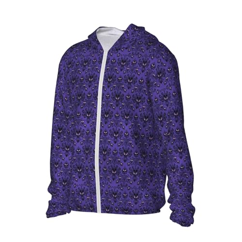 Men's Sun Hoodie Fishing Sun Shirts Haunted Mansion Print Uv Hoodie Jacket2