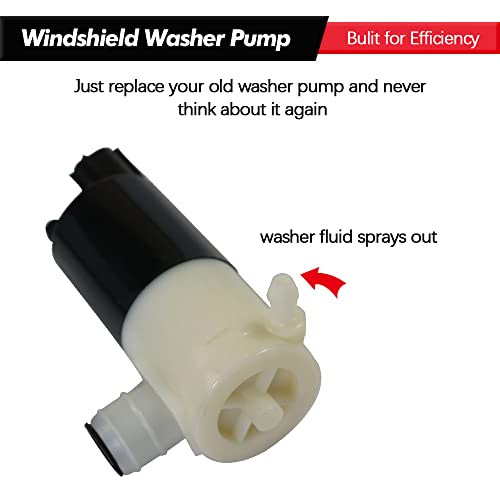 Windshield Washer Pump w/Grommet Replacement for Chrysler Dodge Ford Jeep Lincoln Replaces OEM 05103452AA, 05011807AB, 55077241AA, 05013160AA by A ABIGAIL - Image 3