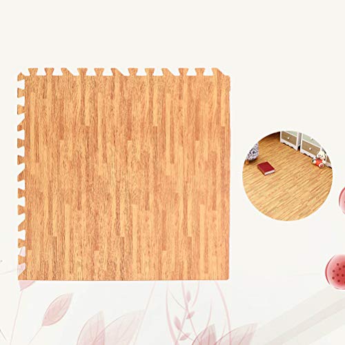 LIOOBO Tapete de piso de espuma de grão de madeira de 30 cm para academia infantil