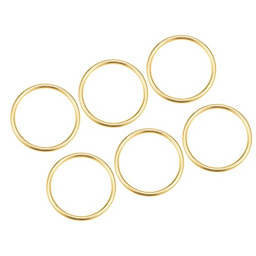 [METALLIXITY] ������O�����O�o�b�N�� 35 mm���a 3 mm���� 6�� �n�� �������� �ۃ����O �N���t�g DIY �o�b�O �n���h�o�b�O �x���g�p �S�[���h�g�[��