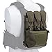 WarmHeartting Tactical Zip-on Panel Pouch with Magazine Pouch Expanding Pockets for FCPC Military Gear, Tactical Back Panel Banger Pouch GP Pocket Retention Flap