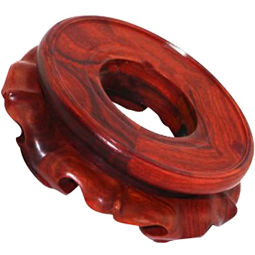 Happyyami Porte-Oeufs En Bois Supports Présentoirs Stand Balle Oeuf Base Sphère Stand Cristaux Sphère Porte-Boule Orbe Oeuf Base Pour Boule De Cristal Sphère Globe Pierre Cover