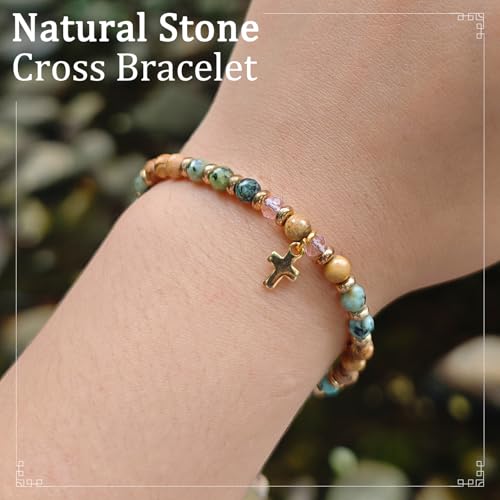 Cross Bracelet Christian Gifts for Women, Religious gifts, Christian bracelets, Inspirational Gifts for Women, God is in control bracelet for women, Jesus bracelets4